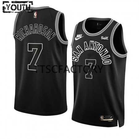 Maglia NBA San Antonio Spurs Josh Richardson 7 Nike 2022-23 Classic Edition Nero Swingman - Bambino